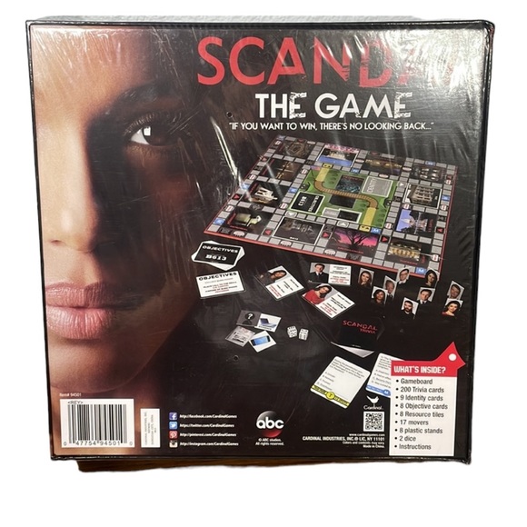 Scandal The Game Trivia If You Want To Win There's No Looking Back ABC Cardinal - Picture 2 of 3